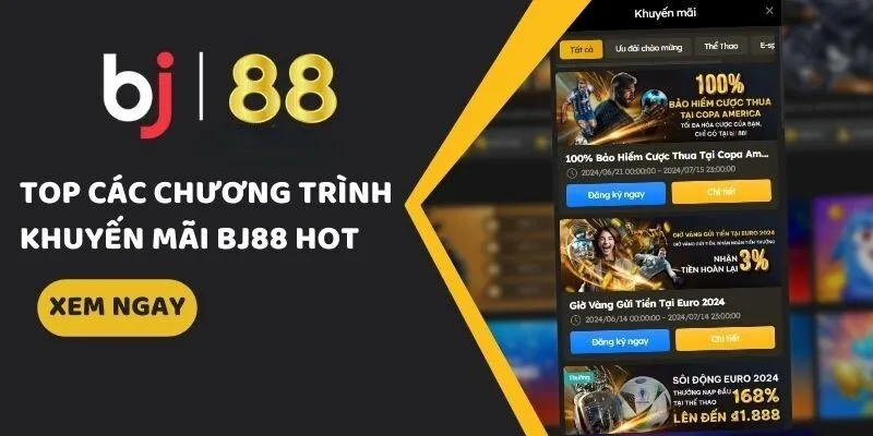 Đăng Ký BJ88 – Bước Vào Thế Giới Cá Cược Trực Tuyến Sôi Động 3 Khuyến mãi hấp dẫn khi đăng ký BJ88